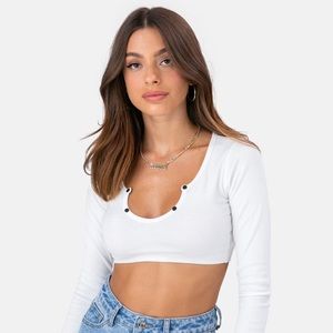 Adika Aspo Long Sleeve Crop Top